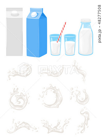 milk icon on white background 48277508