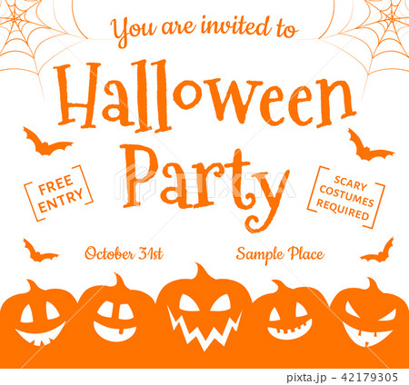 Invitation for Halloween Party. Vector. 42179305