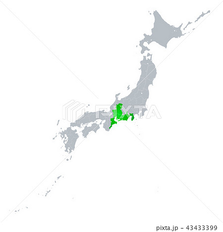 東海地方と日本列島 43433399