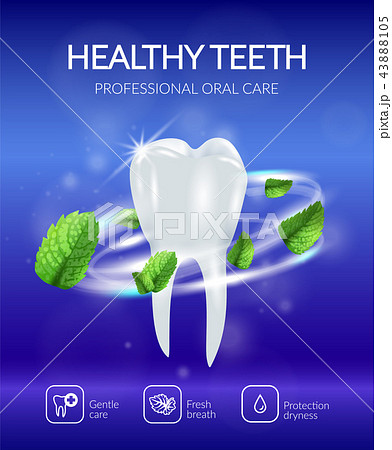 Realistic Dental Poster 43888105