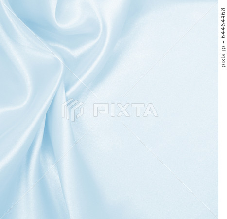 Smooth elegant blue silk or satin luxury cloth 64464468