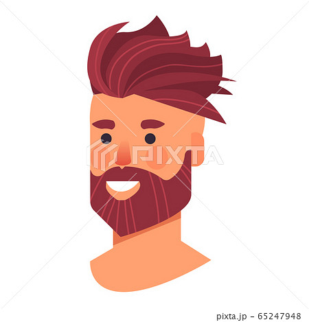 man head avatar beautiful human face male cartoon character portrait 65247948