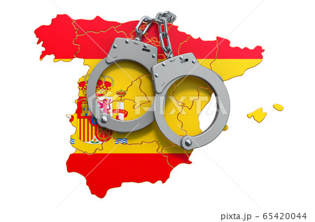 Crime and punishment in Spain concept 65420044