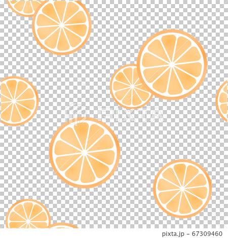 オレンジのシームレスパターン 67309460