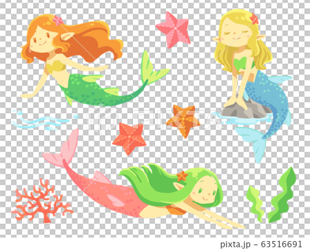 Mermaid set 01 (solid) 63516691