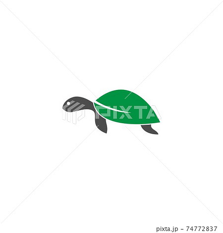 Turtle logo icon vector template illustration design concept 74772837