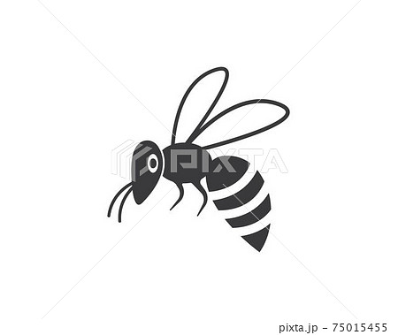 honey Bee Logo Template vector icon illustration 75015455