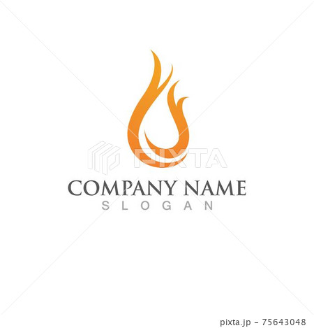 Fire logo vector illustration design 75643048