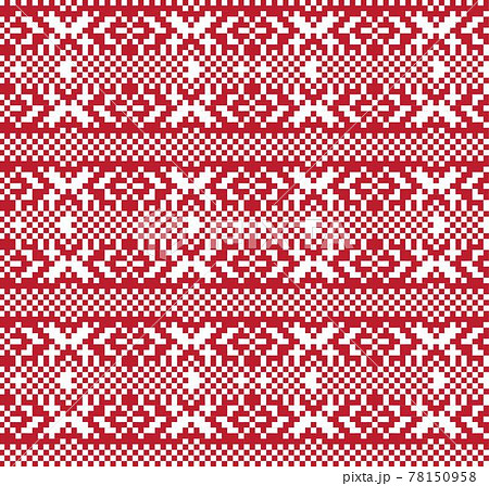 Christmas Fair Isle Seamless Pattern Background 78150958