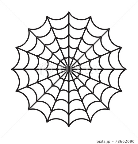 Spider web isolated. Halloween cut file 78662090