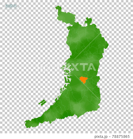 Watercolor-style map Matsubara City, Osaka Prefecture 78875865