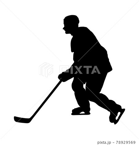 Hockey Player Silhouette 78929569