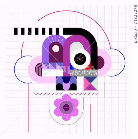 Geometric Portrait Of A Man 71322248