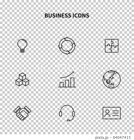 Simple icon set ｜ Business 84047415