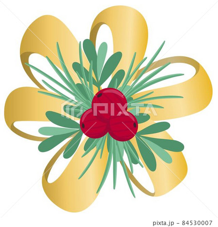 Christmas decor isolated vector illustration 84530007