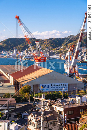 《広島県》呉市の街並み・造船所の街並み 84644461