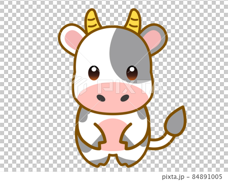 Cute cow illustration material 84891005