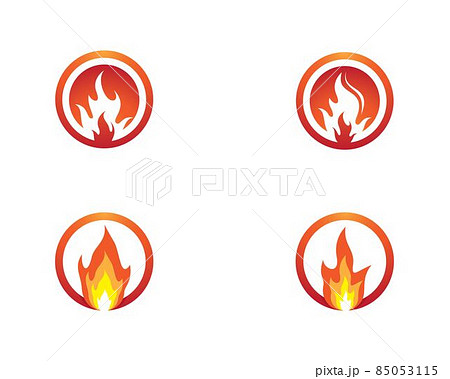 Fire symbol vector icon 85053115