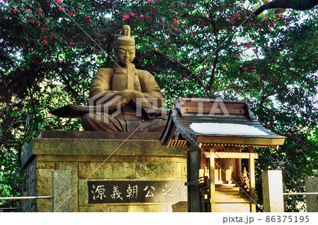 法山寺　湯殿跡の源義朝公像（源義朝公最後の地）：愛知県知多郡美浜町 86375195