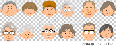 6 types of senior couple expressions 87044198