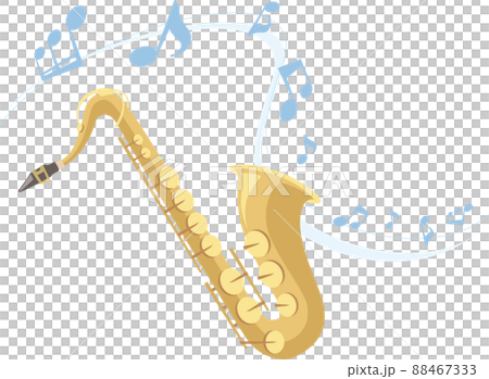 Tenor saxophone playing music 88467333