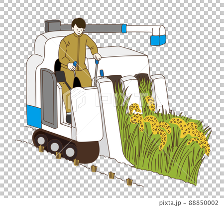 Agriculture farmer rice farmer illustration harvest 88850002