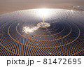 Photovoltaic power generation, solar Thermal Power Station in Dunhuang, China. 81472695