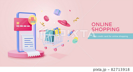 3D credit card reward template 82713918