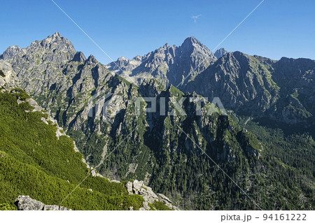 High Tatras scenery from Slavkov lookout, High Tatras, Slovakia 94161222