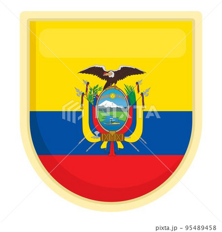 Ecuador emblem icon cartoon vector. Travel...のイラスト素材 [95489458] - PIXTA