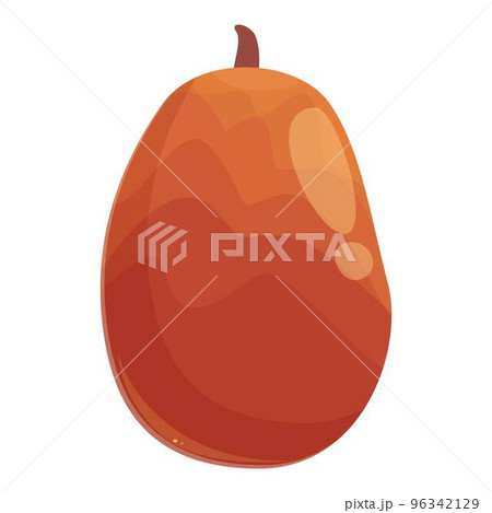 Tropical fruit oil icon cartoon vector. Palm food. Extract product 96342129