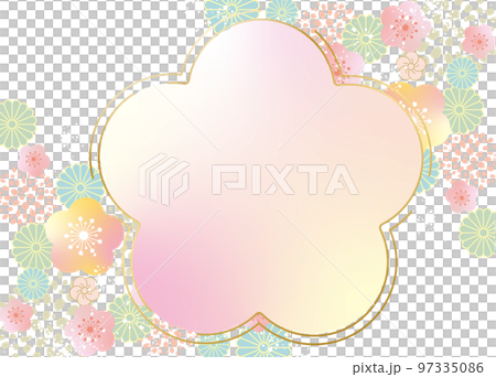 Gorgeous Japanese style pattern background material 97335086