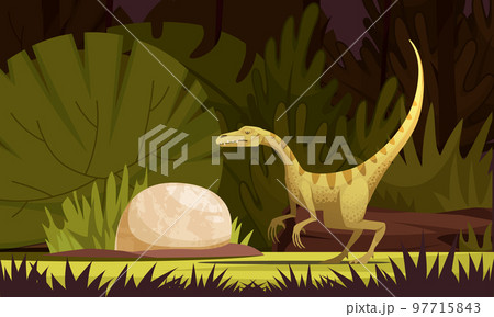 Dinosaurs Cartoon iIllustration 97715843