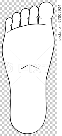 Illustration of the soles of the feet 97803924