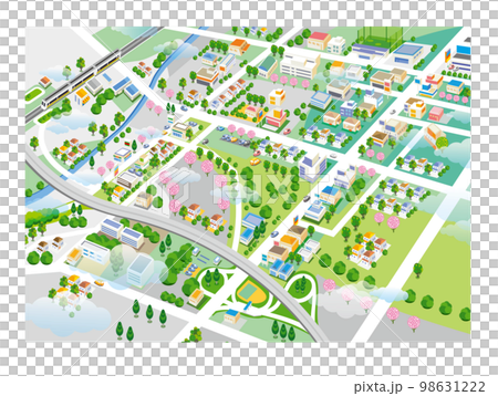 美しい街並みと暮らしの風景。人々が明るく暮らせる自然と住宅が溶け込む街づくり。 98631222