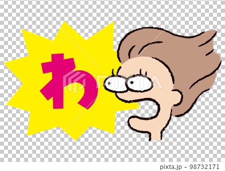 Person_Face_Surprised_Woman_Speech Bubble_Bakudan Yellow_Serif Pink_Wa 98732171