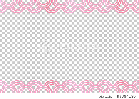 Background material Double Qinghai waves drawn in watercolor Pink 93384189