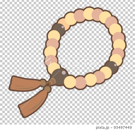 illustration of prayer beads 93497449