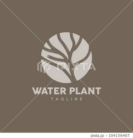 Coral Logo, Marine Plant Design Place Marine Animal, Seaweed Sea Vector 104156407