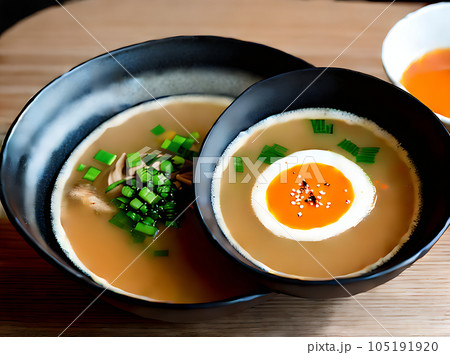 Realistic miso soup neutral color warm lighting 105191920