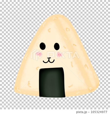 Sushi,onigiri,Cute,cartoon,smile,element,Japanese food 105324977