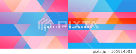 Modern colored wide abstract background with polygonal texture and geometric triangle shapes. 105914001