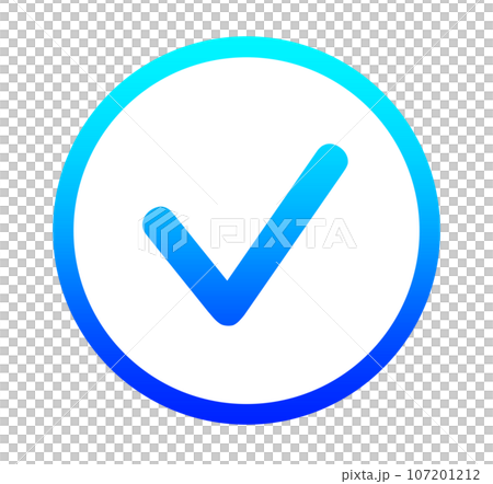 blue gradient check mark 107201212