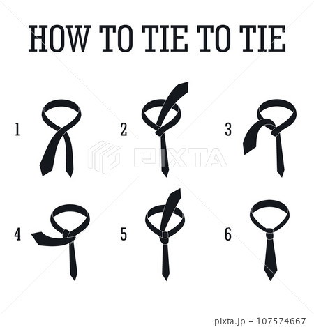 Men tie infographic. Simple illustration of men tie vector infographic for web design 107574667