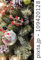 fragment of a decorated Christmas tree 109420128