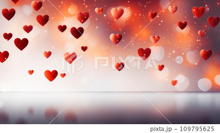 Valentine's Elegance: Abstract Love Background 109795625