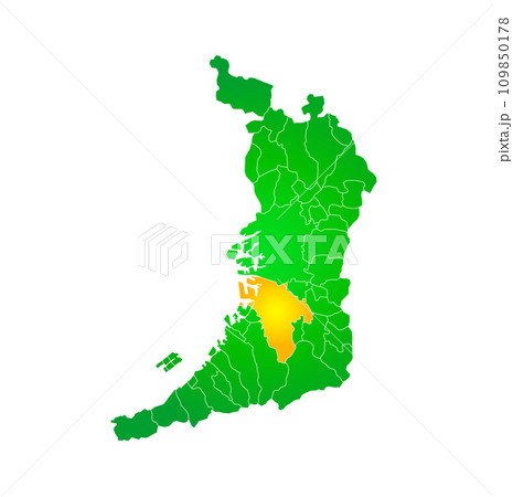 堺市と大阪府地図 109850178