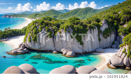 AI生成画像【大自然】海の風景 102951824