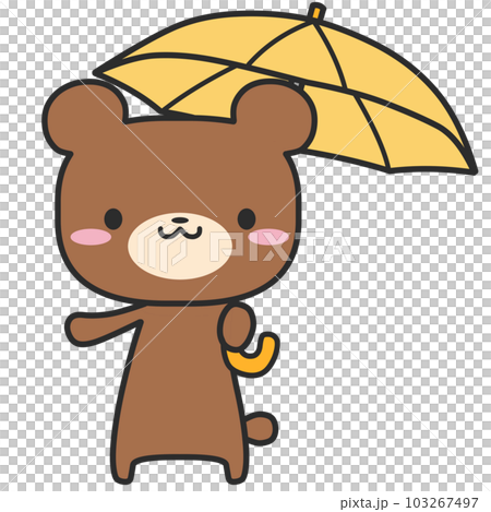 Bear with an umbrella 103267497