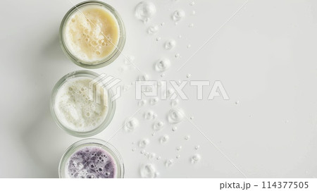 Variety of Skincare Products on White Background 114377505